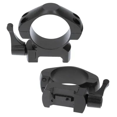 BAUER Montážna sada d=30 mm, Nízka (Výška=6,7 mm, pre Weaver, rychloupinák, oceľ)