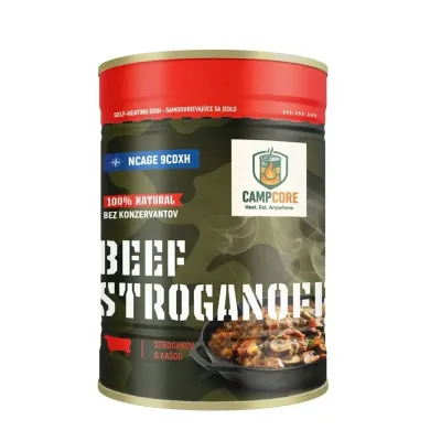 Konzerva Beef Stroganoff CampCore® / samoohrev