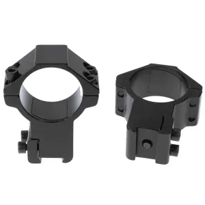 BAUER Montážna sada d=30 mm, Vysoká (Výška=20mm, pre 11mm rybinu, Stop-Pin, hliník)