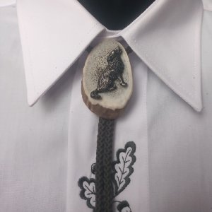 Poľovnícka kravata Bolo - Vlk I