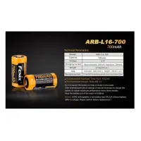 FENIX RCR123A USB nabíjacia batéria