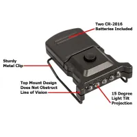 CYCLOPS lampa na šiltovku MICRO green