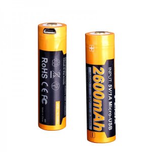 Dobíjateľná USB-C batéria Fenix 18650 2600 mAh (Li-Ion)